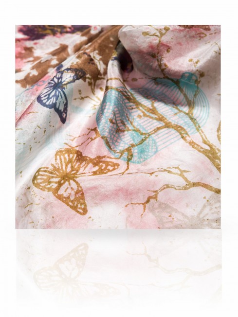 Палантин Женский S-MYSTIC.CAGE/WHITE.PINK